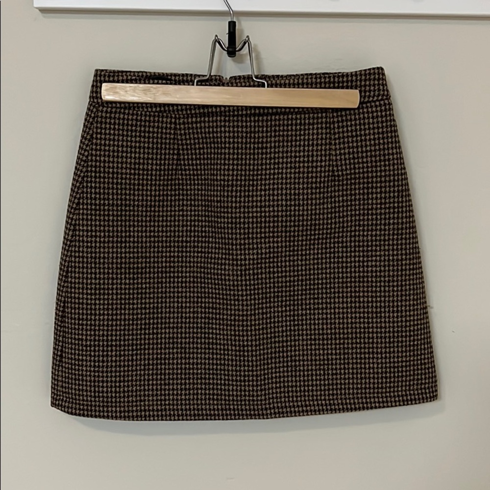 Plaid mini skirt